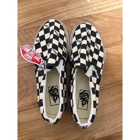 Stacked Checkered Slip On Vans Women’s 9 - Picture 3 of 7